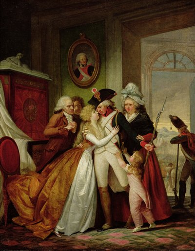 The Departure of the Volunteers by Francois Louis Joseph Watteau